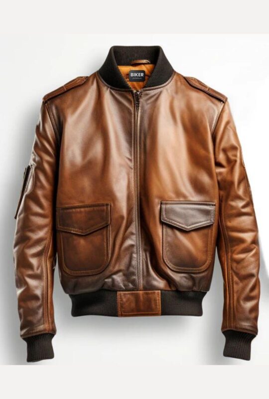Men Aviator G1 Bomber Vintage Leather Jacket