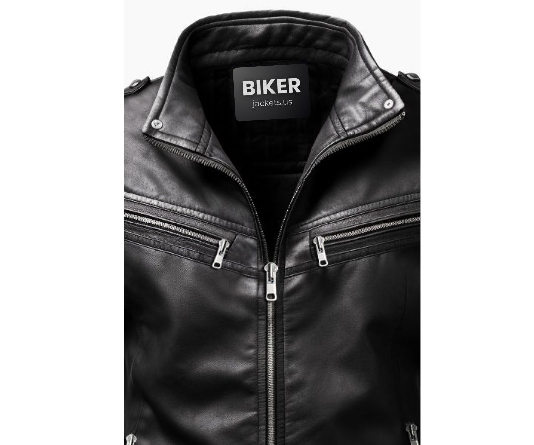 Oliver Black Moto Biker Leather Jacket