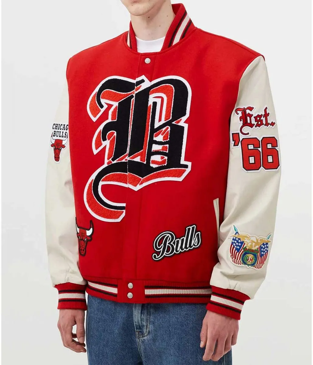 Red White Letterman Jacket