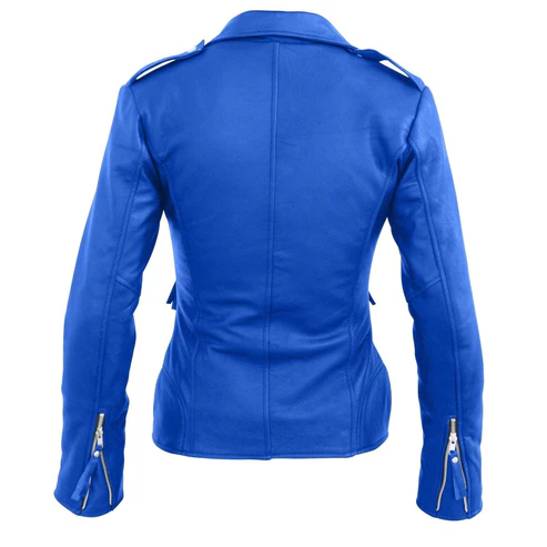 Royal Blue Biker Jacket