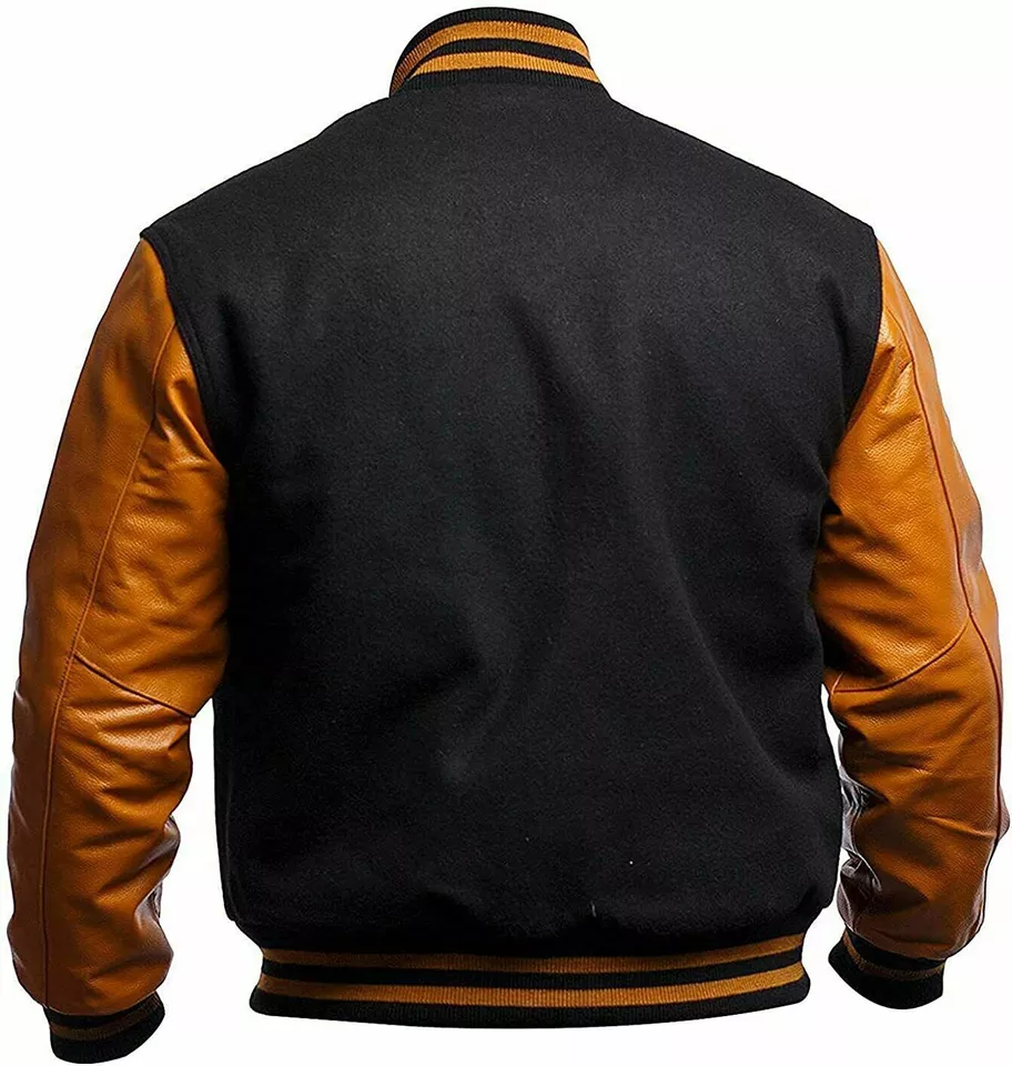 Varsity Jacket Leather Sleeves