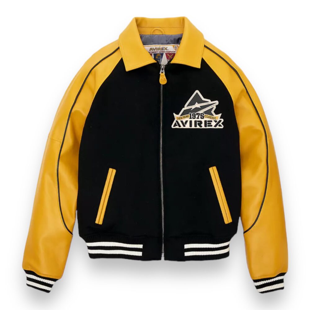 Wool Leather Varsity Jacket