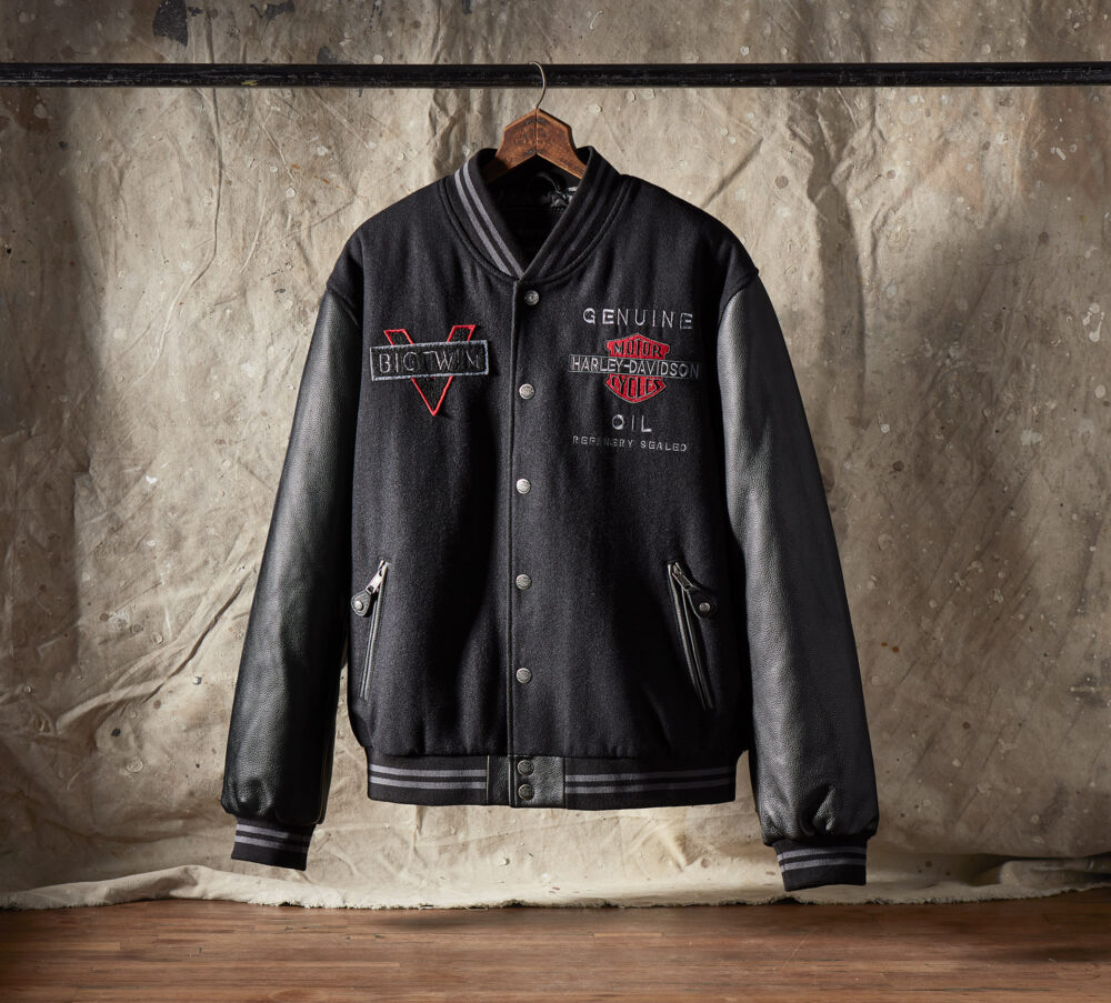 Men's V-Twin Varsity Leather Jacket