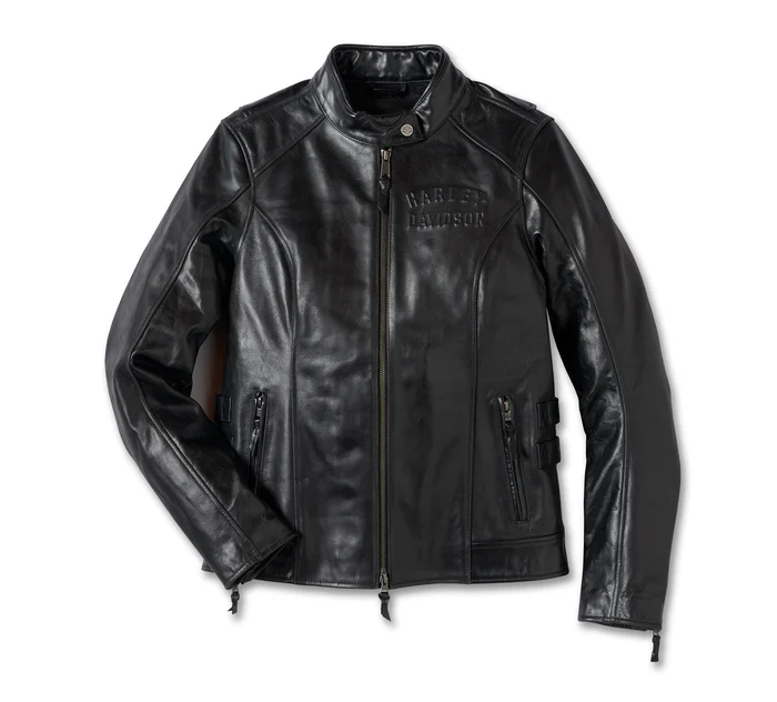 Women's Classic Eagle Studded Leather Jacket