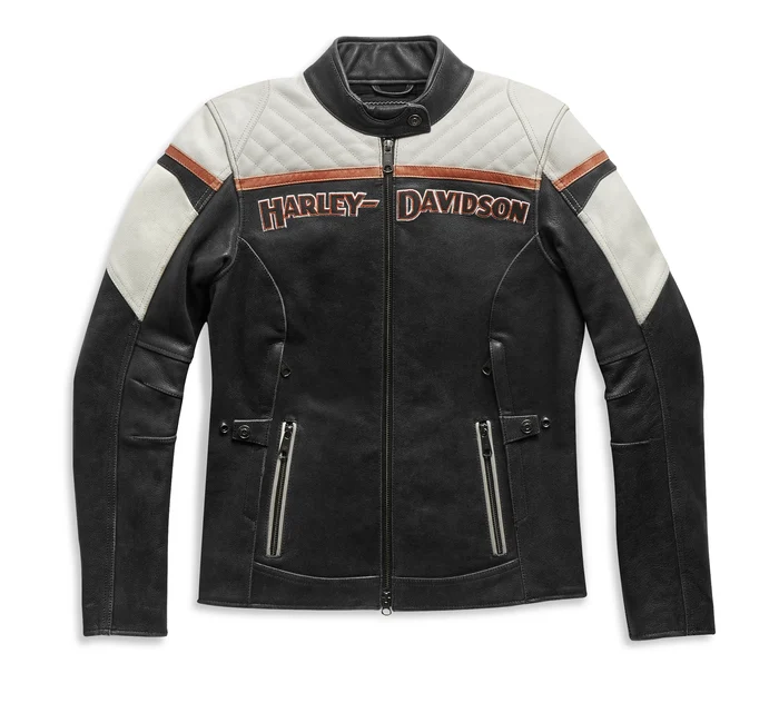 Women's H-D Triple Vent Miss Enthusiast II Leather Riding Jacket