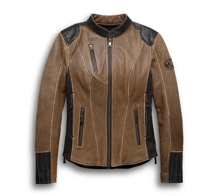 Women's H-D Triple Vent System Gallun Leather Jacket - Petite