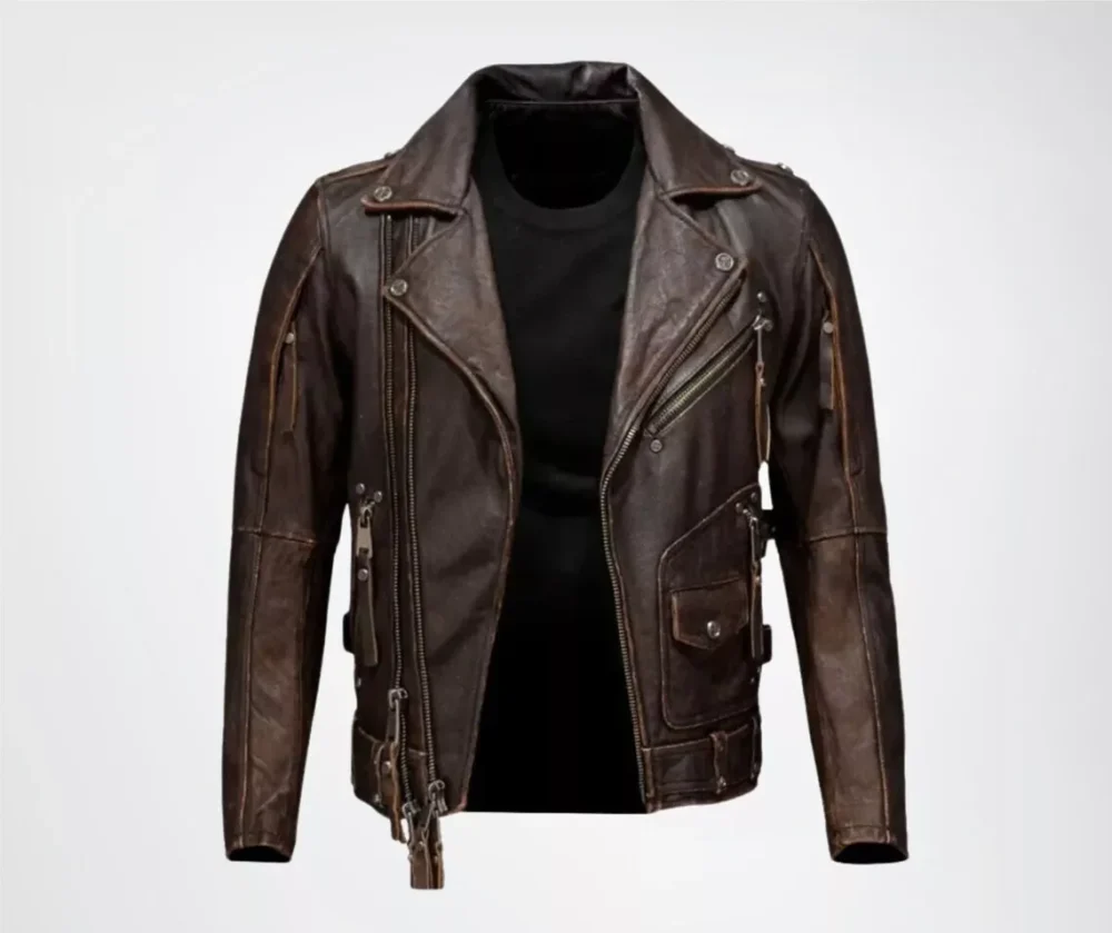 Brown Motorcycle Jacket